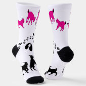 PERSONALIZE Dancing Goats and HoofPrints Sokken (Gebogen)