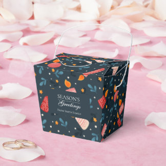 Personalize dark Festive mixed Candles Holiday Box Bedankdoosjes