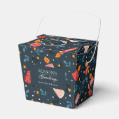 Personalize dark Festive mixed Candles Holiday Box Bedankdoosjes (Voorkant Zijde)