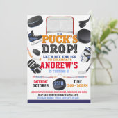 Personalize Digital Hockey Birthday Party Kaart (Staand voorkant)