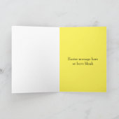 Personalize Easter Card - Felt Bunny Family Card Feestdagen Kaart (Binnen)