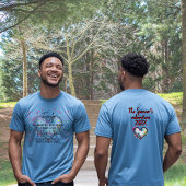 Personalize Family Name Paint Splatter Heart Tri-Blend Shirt