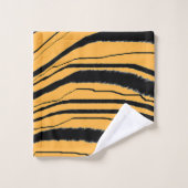 Personalize Faux Tiger Print Exotic  Bad Handdoek (Wasdoekje)