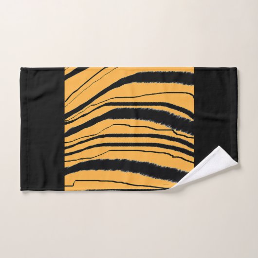 Personalize Faux Tiger Print Exotic  Bad Handdoek (Handdoek)