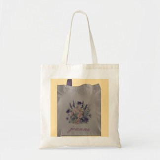 personalize floral tote tote bag