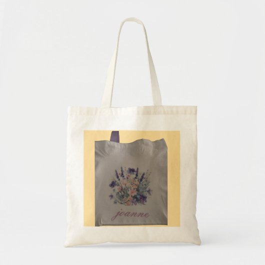 personalize floral tote tote bag (Voorkant)