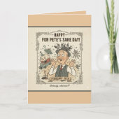 Personalize "For Pete's Sake Day" Greeting Card Kaart (Voorkant)