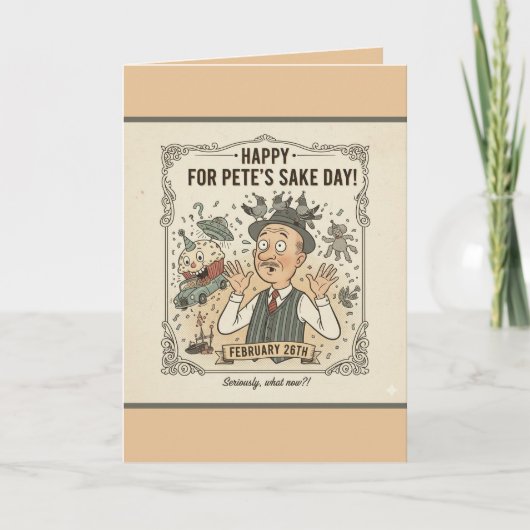 Personalize "For Pete's Sake Day" Greeting Card Kaart (Voorkant)