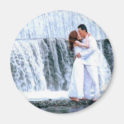 PERSONALIZE FOTO WEDDING FAVORMEN MAGNEET (Voorkant)