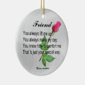PERSONALIZE FRIEND-ORNAMENT KERAMISCH ORNAMENT (Rechts)
