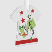 PERSONALIZE Funny Cross Country Grass Runner Stars Ornament (voorkant)