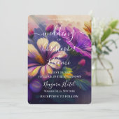 PERSONALIZE: Geschilderde Bloemen Kaart (Staand voorkant)