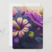 PERSONALIZE: Geschilderde Bloemen Kaart (Achterkant)