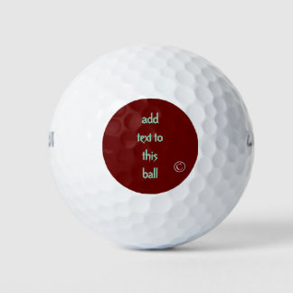 Personalize Golfballen