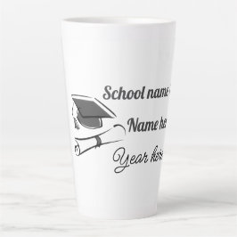 Personalize Graduation Balloon Latte Mok