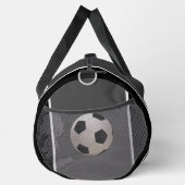 Personalize Gray Black Soccer Ball Plunjezak (Rechts)