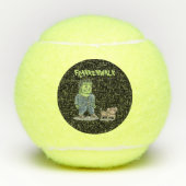 Personalize Halloween Frankenwalk Funny Dog Tennisballen (Voorkant)