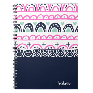 Personalize: Hearts and Hoops Notitieboek