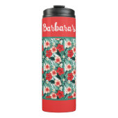 Personalize Hibiscus Flowered  Thermosbeker (Voorkant)