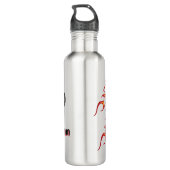 Personalize Hot Ride Water Bottle Waterfles (Achterkant)