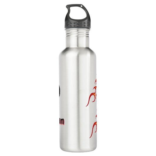 Personalize Hot Ride Water Bottle Waterfles (Achterkant)