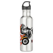 Personalize Hot Ride Water Bottle Waterfles (Voorkant)