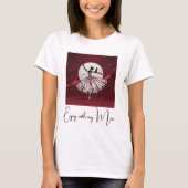 personalize image & Text woman t-shirt  (Voorkant)