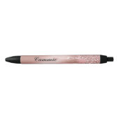 Personalize Ink Pen - Rose Gold Glitter Drip (Voorkant)