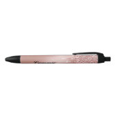 Personalize Ink Pen - Rose Gold Glitter Drip (Bovenkant)