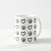 Personalize It! Black Heart Pet Photo Koffiemok (Voorkant rechts)