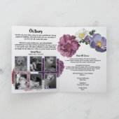 Personalize It! Floral Photo Pet Memorial Programma (Binnen)