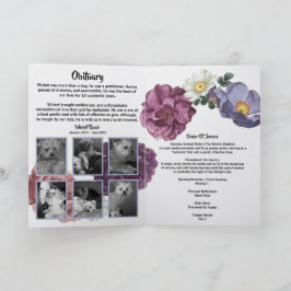 Personalize It! Floral Photo Pet Memorial Programma