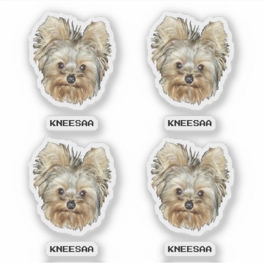 Personalize It! Multi-Pet Head Photo & Name Sticker (Voorkant)