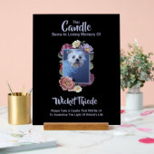 Personalize It! Pet Memorial Candle Sign W/Photo Acryl Bord (Huwelijk)
