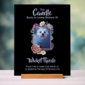 Personalize It! Pet Memorial Candle Sign W/Photo Acryl Bord (Neutraal)