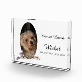 Personalize It! Pet Memorial Photo Flower Fotoblokken (Rechts)