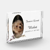 Personalize It! Pet Memorial Photo Flower Fotoblokken (Links)
