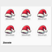 Personalize Jolly Brain Warmer Greeting Card Ronde Sticker (Vel)