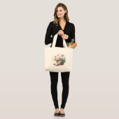 Personalize July Water Lily Tote Bag (Voorkant (model))
