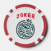 Personalize MahJong tiles (symbols) on red Poker Chips (Achterkant)