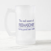 PERSONALIZE MASONISCH SQUARE EN COMPASES MATGLAS BIERPUL (Links)