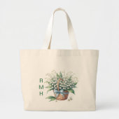 Personalize May Lily of the Valley Tote Bag (Voorkant)