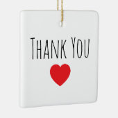 Personalize Message Thank you Keramisch Ornament (Rechts)