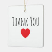 Personalize Message Thank you Keramisch Ornament (Links)