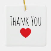 Personalize Message Thank you Keramisch Ornament (Voorkant)