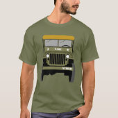 Personalize Military Veteran vintage Army Vehicle T-shirt (Voorkant)