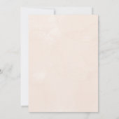 Personalize Minimalistic Floral wedding Invitation Kaart (Achterkant)