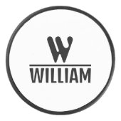 Personalize Monogram Name Puck (Voorkant)