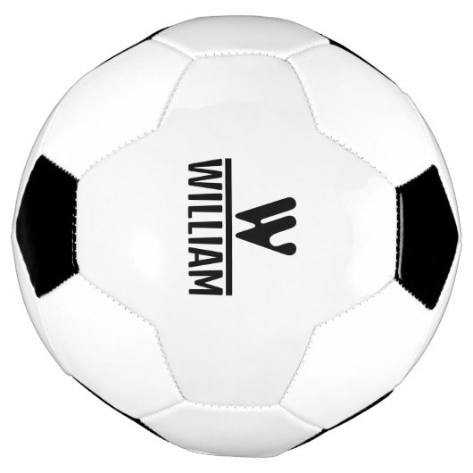 Personalize Monogram Name Voetbal (Gedraaid)