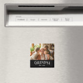 Personalize Name Grandma Est Year Photo Gift Magneet (Insitu (Vaatwasser))